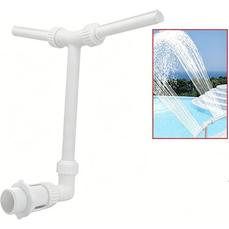 Kit de fontaine double tête pour piscine, orientation ajustable, décoration et oxygénation (1/5)