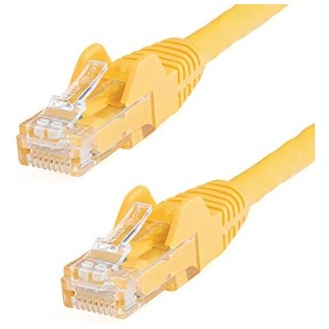 2M CAT6 YELLOW SNAGLESS GIGABIT ETHERNET RJ45 CABLE MALE TO MALE (1/5)