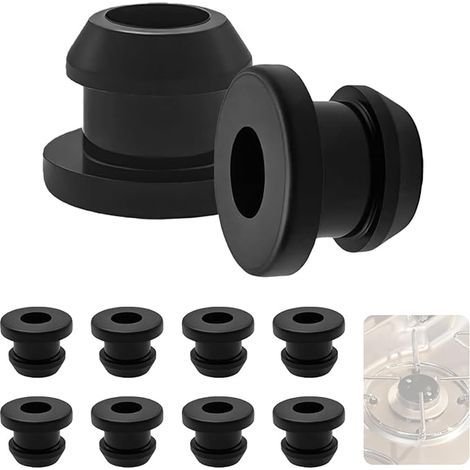 Rubber Gas Stove End Caps - Rubber Feet 5mm Noise Cancelling Caps Kitchen Motorhome Accessories for Cooking Grill (1/5)