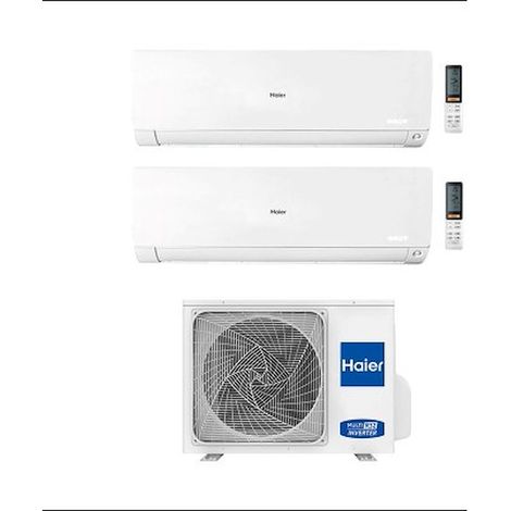 HAIER Condizionatore dualsplit Flexis Plus 9000+12000 btu codice prod: as25(35)s2sf1famw3 2u40s2sm1fa (1/5)