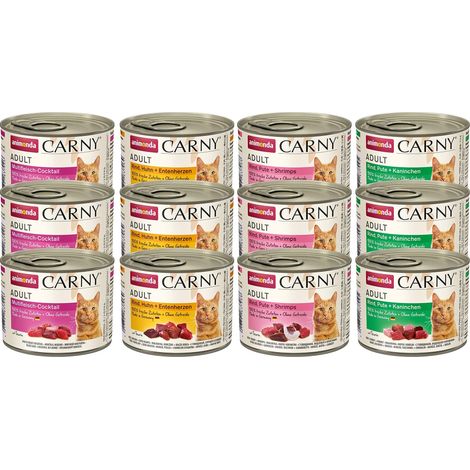 animonda Carny Adult, cibo umido per gatti, Varietà Forte 12 x 200 g (1/5)