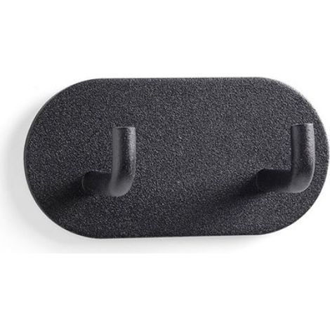 Crochets muraux faciles à fixer pour salle de bain - pack de 4 Le noir (1/3)