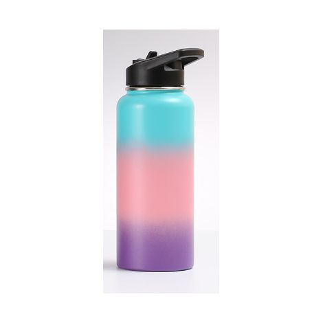 Bouteille d'eau thermos en acier inoxydable, bouteille d'eau de sport (1/5)