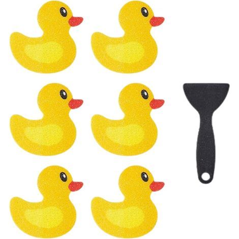 6 Anti-Rutsch-Aufkleber für Badewanne und Dusche mit Abzieher (ca. 9,91 cm x 5,84 cm) (1/5)