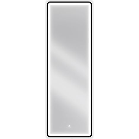 Mexen Coro miroir de salle de bains éclairé 50 x 150 cm, LED 6000K, antibuée, cadre noir - 9817-050-150-611-70 (1/5)