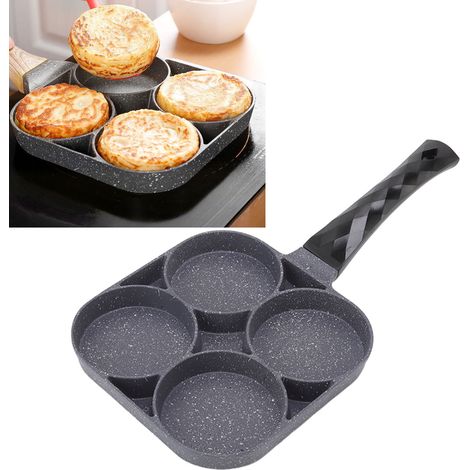 poêle à œufs pour cuisinière électrique vitrocéramique, poêle à gaz, poêle à œufs pour plaque à induction, poêle électrique, poêle à crêpes, poêle à hamburger, configuration standard pour cuisinière à (1/5)