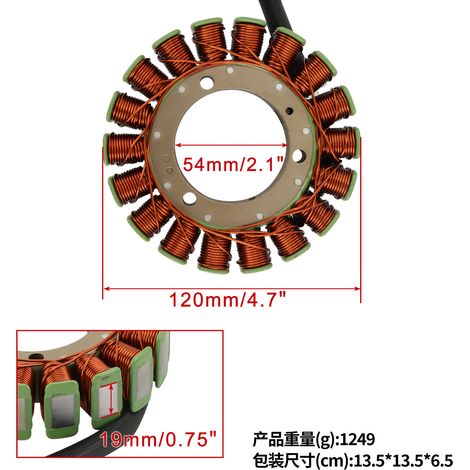 Adaptateur de stator de bobine CF450 550EX 0GR0-032000-10000 0GRB-032000-10000 (1/4)