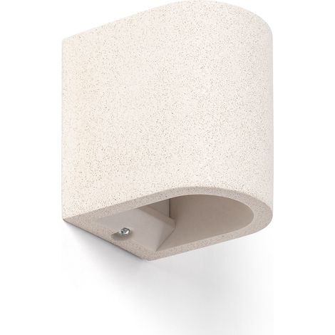 Applique Murale Ciment Éclairage Double Face Kediri Beige (1/4)