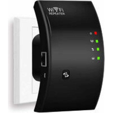 WiFi Repeater, Powerful WiFi Amplifier, N300 WiFi Extender, WiFi Signal Booster, 1 Ethernet Port, Covers up to 200㎡, Easy to Install, Compatible with All Internet Boxes (1/4)