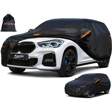Waterproof 7 Layer Car Cover SUV Rain Sun Protection Cover with Zip Compatible with T-ROC, 3008, Kadjar, Duster, Qashqai Etc. for 4x4/SUV, up to 460 cm (1/5)