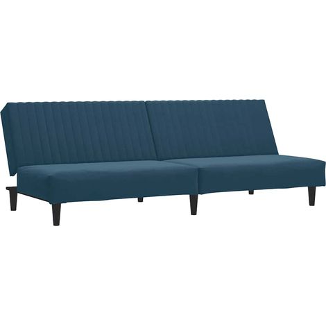Canapé  Sofa-lit à 2 places Bleu Velours (1/5)