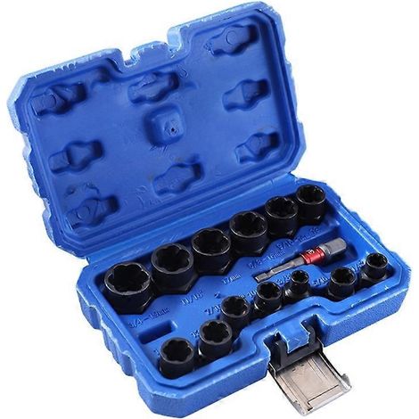 Kit d'extracteur d'écrous à percussion, douille d'extraction d'écrous 3/8". (1/5)