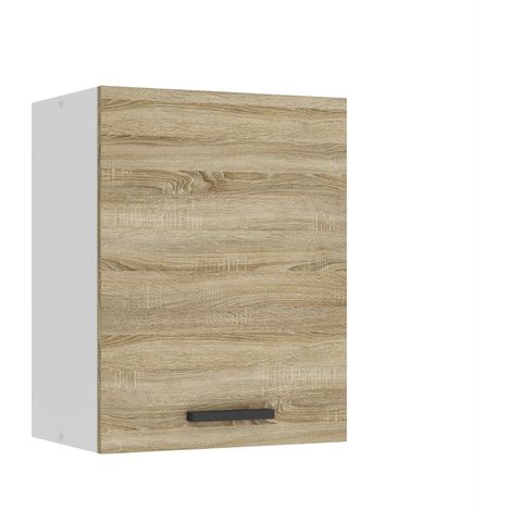 BELINI Meuble Haut Cuisine SG45 I Meubles de Cuisine - Mural, Rangements, 1 Porte I Taille: 29,6 x 45 x 58 cm I Armoire Murale avec Poignée en Métal I Couleur: chêne Sonoma (1/5)