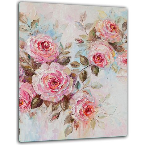 PIASTRA DI PROTEZIONE IN VETRO PER PIANO COTTURA A INDUZIONE 40x52 ROSE (1/5)