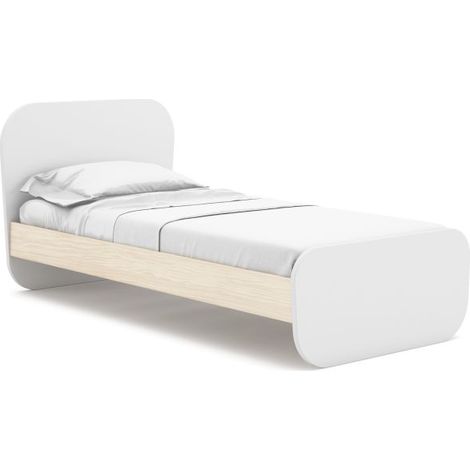Cama juvenil Misty Breeze Blanco - Oak Soft (ancho) x 90cm (alto) (1/5)