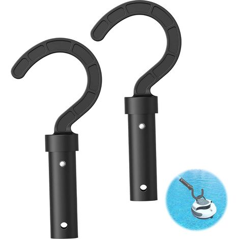 crochets pour robot de piscine, crochets pour perches, accessoires pour robot de piscine, accessoires de nettoyage, crochets pour robot de piscine, sans fil, noir (1/5)