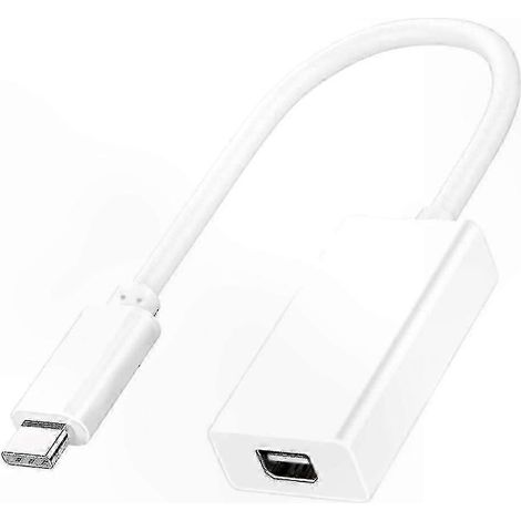 Câble adaptateur USB 3.1 vers 2, pour Thunderbolt 3, compatible avec Windows et Mac OS, blanc. (1/5)