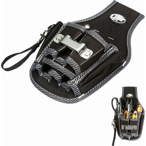 9-in-1 Tool Pouch Belt Bag Electrician Tool Holder Multifunctional Bag Screwdriver Kit Holder for DIY/Electrician/Plumber/Builder/Carpenter (1/5)