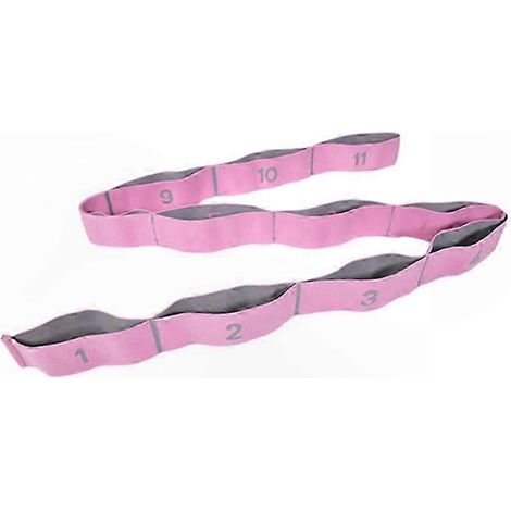 Dehnbarer Yogagurt aus Polyester und Latex, Set mit 9 Widerstandsbändern für Fitness, Lateinamerikanische Tänze und Dehnübungen, Zugschlaufe für Erwachsene