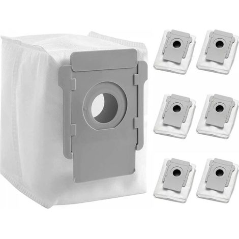 [6 pièces] Sacs d'aspirateur compatibles pour iRobot Roomba - Série i & s & j Clean Base Modèles d'élimination automatique de la saleté, accessoires et pièces de rechange pour i7 i3 i4 i6 i8 s9 j7 Cle (1/5)