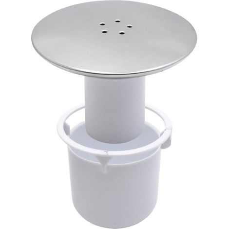 Couvercle de drain de douche chromé 3.543 pouces - Grille amovible pour écoulement rapide et installation facile (1/5)