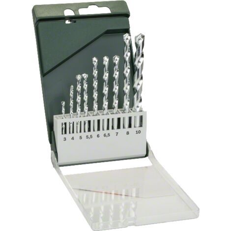 Bosch Steinbohrer-Set: 3x60/4x75/5x85/5,5x85/6x100/6,5x100/7x100/8x120/10x120, 9-tlg. - 2609255463 (1/2)