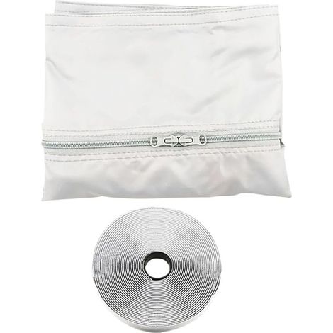 Kit de Fenêtre pour Climatiseur Portable - Pièces d'évacuation fenêtre battante - Kit d'étanchéité ventilation fenêtre battante clim,pour Chambre Salon Voyage Appartement Dortoir (1/5)