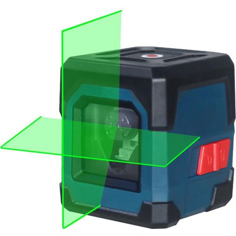 QAZQA Niveau Laser Vert, Ligne Laser Autonivelant 15M ± 0,2 mm/m, Laser Croix Vert Horizontal et Verticale 1m Antichoc, IP54 Étanche À L'eau et Poussière