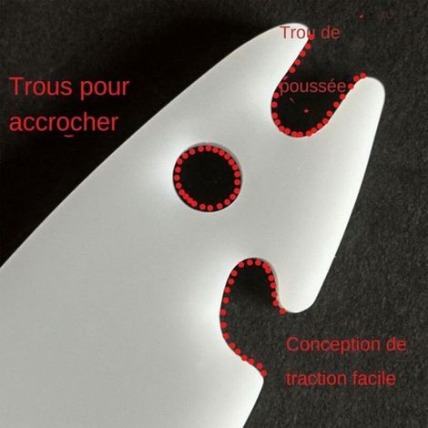 Poignée De Grille De Four - Extracteur Acrylique Avec Longue Poignée Pour Four - 1 Pièce (1/5)