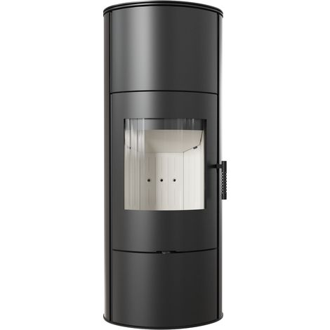 Ofen freistehender Kamin Koza ROLLO/W 7 kW FI 150 Installationsset (1/5)