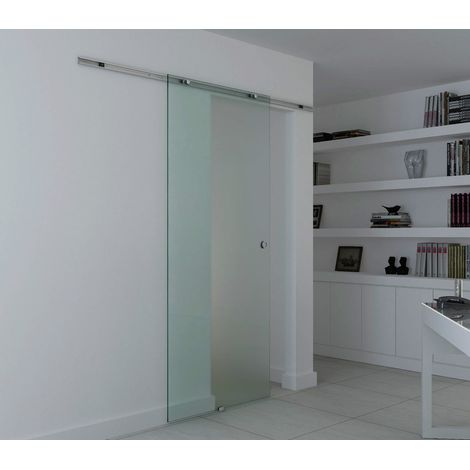 Porte coulissante en verre Porte coulissante Porte vitrée Porte de pièce en verre givré 1025 x mm 2050 (1/4)