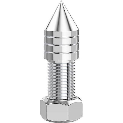 1 pointe de haut-parleur en acier inoxydable pour amplificateur audio Hi-Fi et caisson de basses, pied conique à hauteur réglable M10 (1/5)