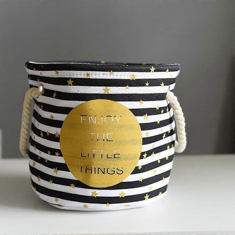 Panier de rangement en coton et lin pour plantes, boîte de rangement, pot de fleurs avec poignées pour la maison
