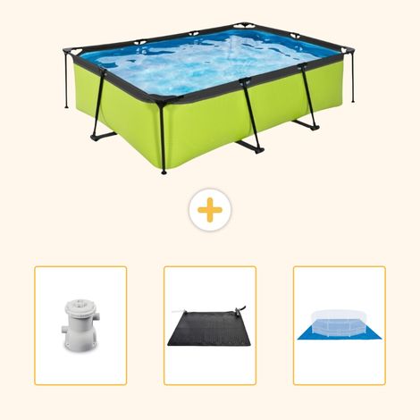 Exit-toys Piscine Exit Rectangulaire - 220x150x65 cm - 4-pièces SCB79 (1/5)