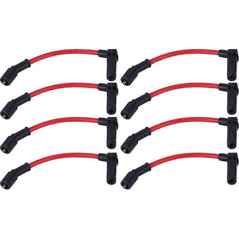 Huit câbles de bougies d'allumage LSx, LS1, LS2, LS3, LS6 et LS7 compatibles avec les moteurs Chevrolet 4.8L, 5.3L et 6.0L de 1999 à 2006. (1/2)