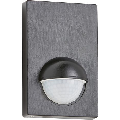 Litecraft PIR Motion Sensor Panel IP44 Rated Outdoor Fitting - Brushed Black