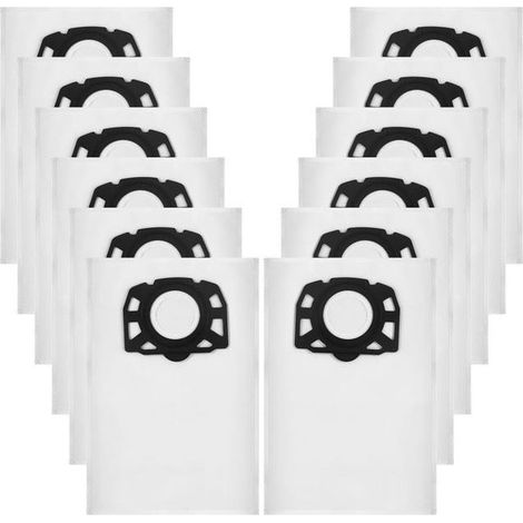 12 Sacs d'aspirateur KFI 357, adaptés aux aspirateurs eau et poussière Kärcher WD3 WD2 Plus KWD3 KWD2 KWD1 MV3 WD3.200-WD3.800M SE4001 SE4002 (1/5)