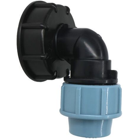 S60X6 IBC 20/25/32mm Wassertank-Ventilanschluss-Winkel-Auslassadapter für Fassmontageteile - 32mm (1/4)