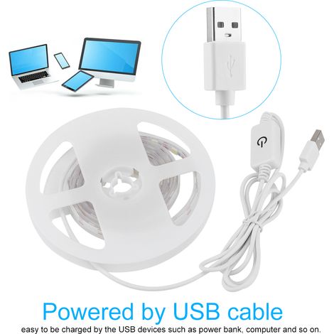 Kit d'éclairage flexible à 60 LED blanches, dimmable, pour miroir de maquillage et autres meubles. (1/5)