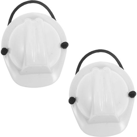 Lot de 2 mini casques de chantier en plastique pour la sécurité des animaux et des poupées, parfaits pour les projets de bricolage et les accessoires de maison de poupée. (1/5)