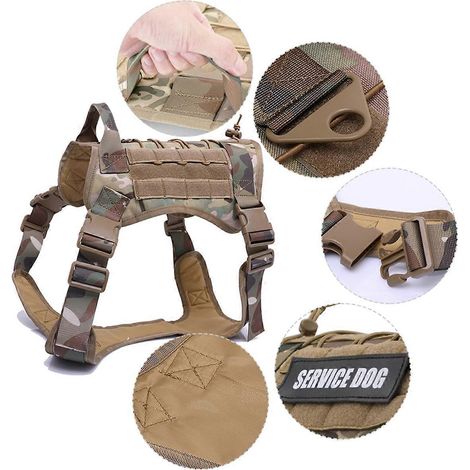 Großes Hundehalsband-Geschirr- und Leinen-Set, Trainingsweste für Haustiere, XL