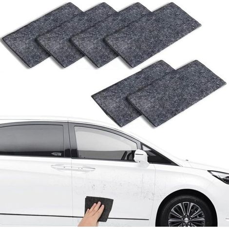 Lot de 6 chiffons Nano Magic - Chiffons multifonctionnels pour rayures de voiture - Éliminent les rayures - Entretien et restauration de la peinture automobile - Chiffon pailleté pour le nettoyage de (1/5)