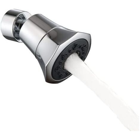 Aérateur de robinet de cuisine pivotant 2 en 1 avec modes réglables et filtre d'économie d'eau (1/5)