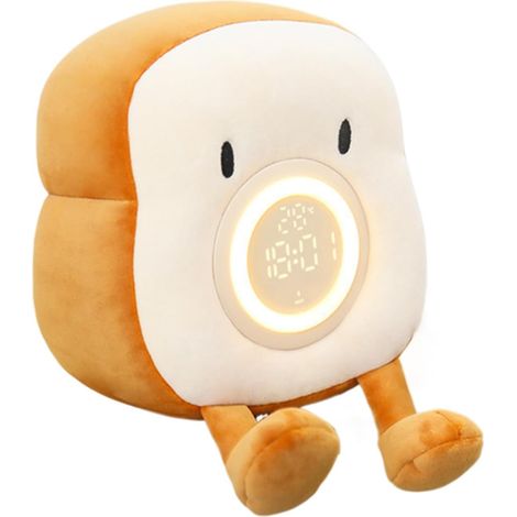 Veilleuse Toast Lumineuse Lampe Chevet en Peluche (1/5)