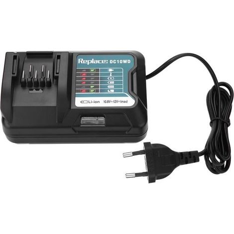 Eiffel Chargeur rapide de batterie au lithium pour 10.8V 12V Makita DC10WD - BL1015 EU Plug 100-240V-Ywey (1/4)