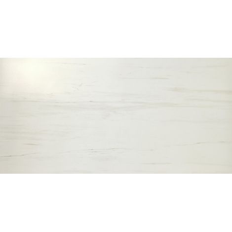 Carrelage effet Marbre Blanc Dolomite 150x75x0,9 cm Brillant Marvillo - Sol et mur intérieur (vendu par carton de 2,25 m²) - RO'MA CARRELAGE