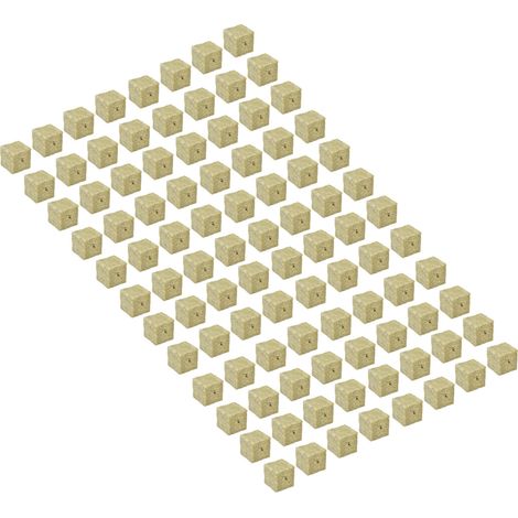 96 blocs de laine de roche pour semis, blocs de culture, godets de démarrage pour semis de jardin, pour l'agriculture (1/5)