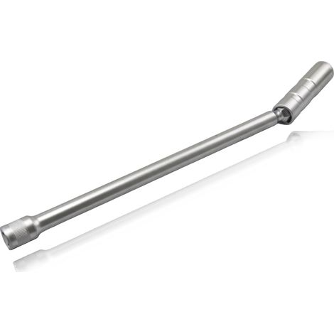 Douille Bougie 14mm, Clé à Bougie d'Allumage Magnétique 3/8', Douille Articulée Magnétique à Bougie Douze Pans, Universelle Cle a Bougie Longue (1/5)