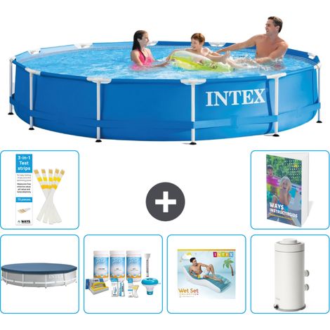 Frame Pool Rund - 366x76 cm - 7-teilig S161