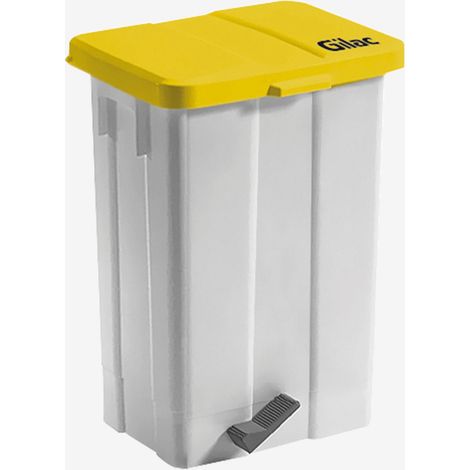 Poubelle à Pédale 50 L avec Couvercle - Gilac